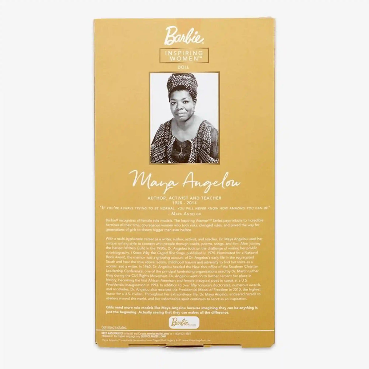 Barbie Inspiring Women Maya Angelou Doll