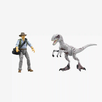 Jurassic World Toys Dr Grant & Raptor Figures Hammond Collection
