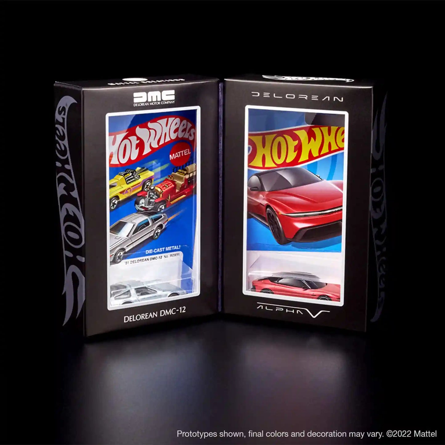 Hot Wheels x DeLorean DMC-12 & Alpha5 Collector Set