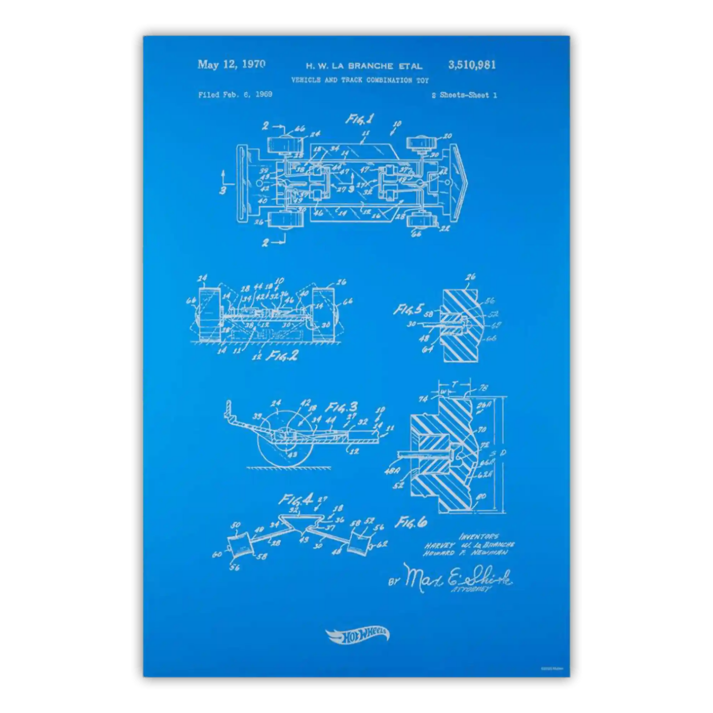 Art of Engineering Hot Wheels Print