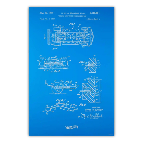 Art of Engineering Hot Wheels Print