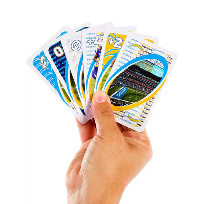 UNO Fandom NFL Los Angeles Chargers Game Deck