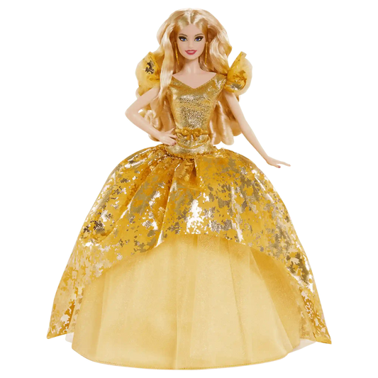 2020 Holiday Barbie Doll, Blonde Long Hair