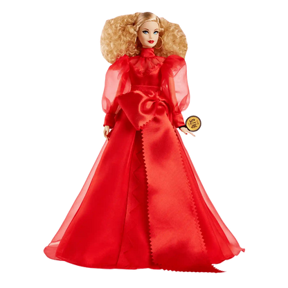 Barbie Collector Mattel 75th Anniversary Doll (12-in Blonde) in Red Gown