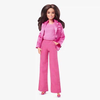 Gloria Doll Wearing Pink Power Pantsuit – Barbie The Movie