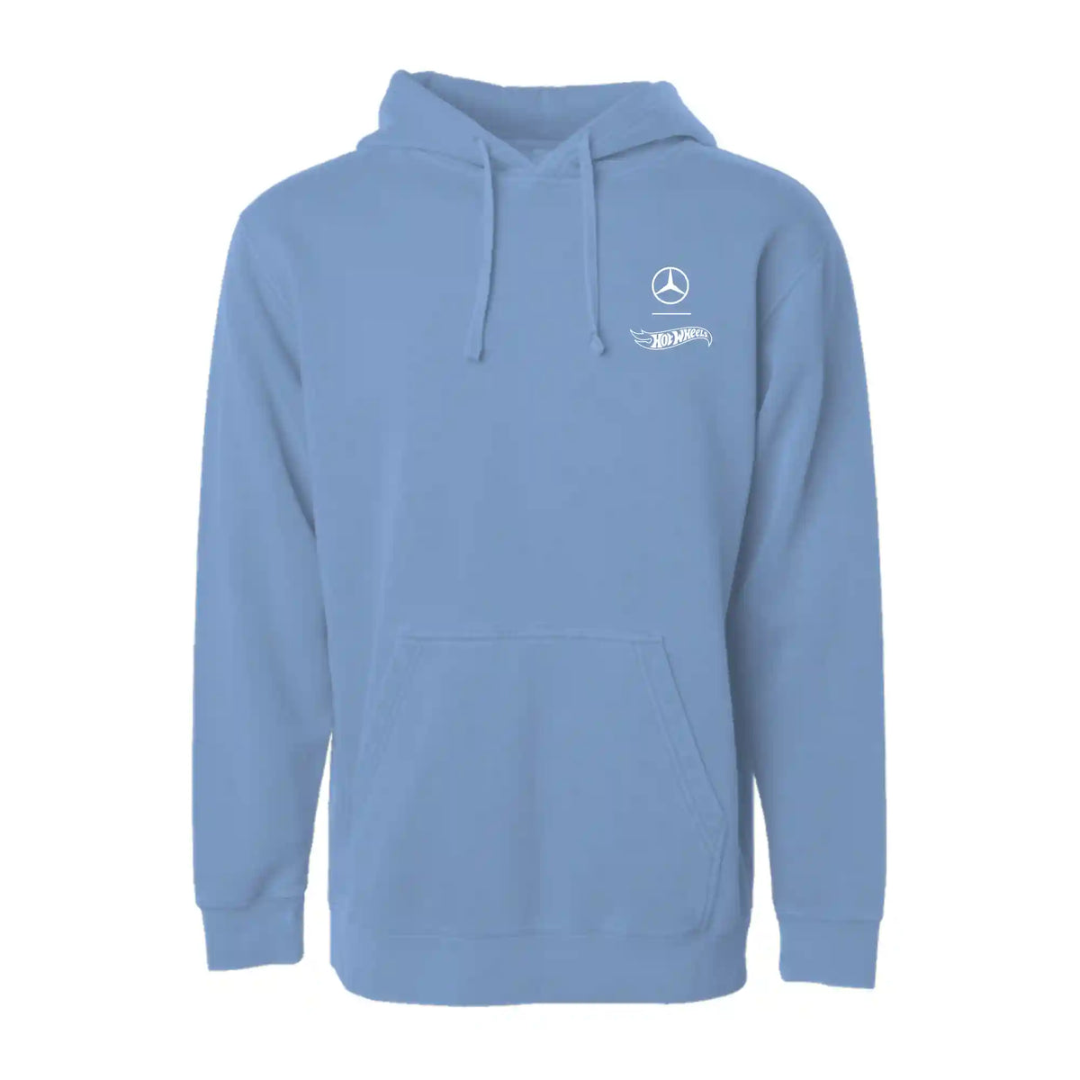 Hot Wheels x Mercedes Benz Embroidered Blue Hoodie