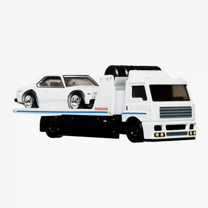 Hot Wheels Premium Collector Set, 3 Nissan Skyline Cars & 1 Transporter