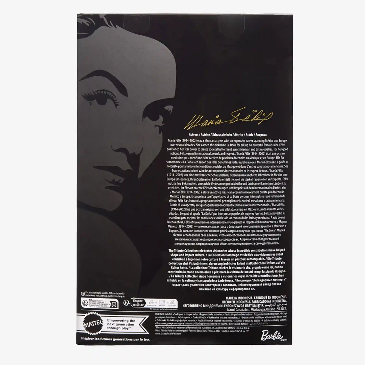María Félix BARBIE Tribute Collection Doll
