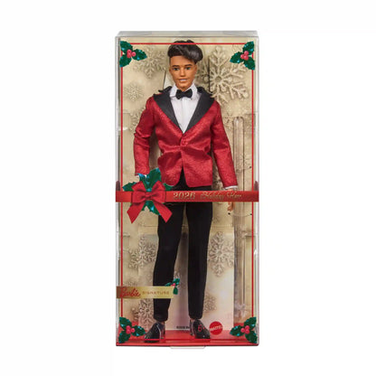 Barbie Signature 2026 Holiday Ken Doll with Black Hair