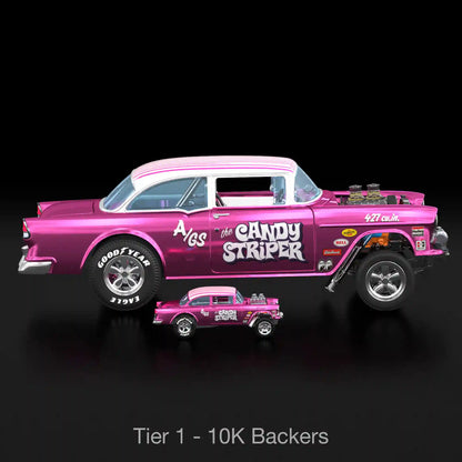 Hot Wheels RLC Exclusive 1:18 Scale ‘55 Chevy Bel Air Gasser “Candy Striper” - Crowdfund