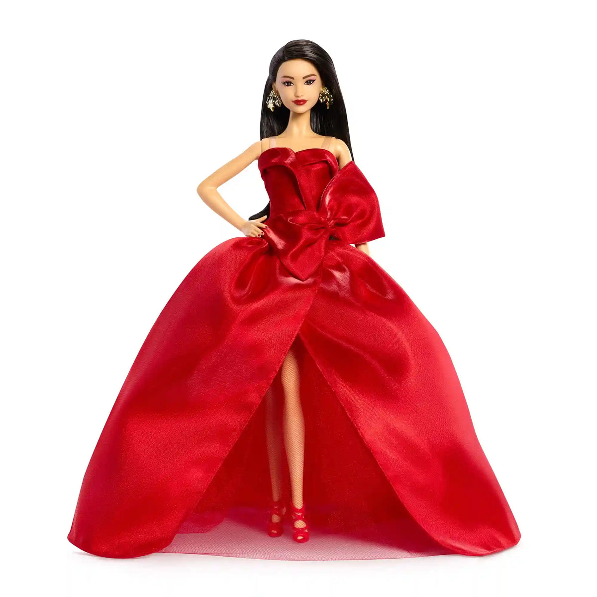 Barbie Signature 2026 Holiday Barbie Doll with Dark Brown Hair