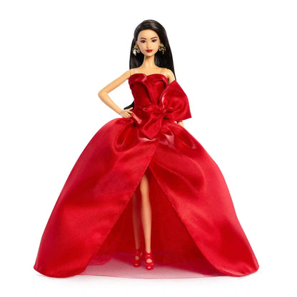 Barbie Signature 2026 Holiday Barbie Doll with Dark Brown Hair