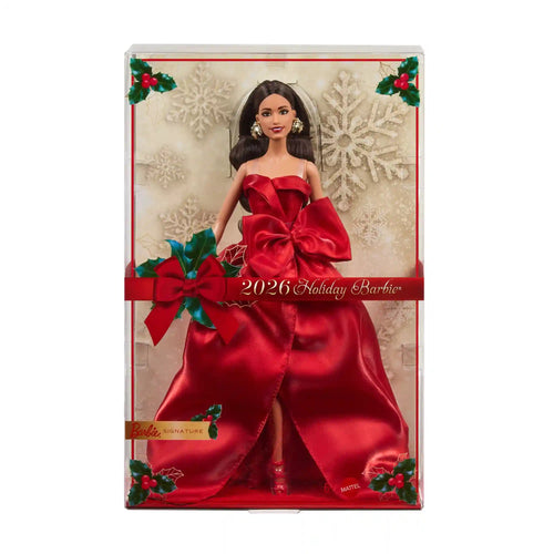 Barbie Signature 2026 Holiday Barbie Doll with Brown Hair