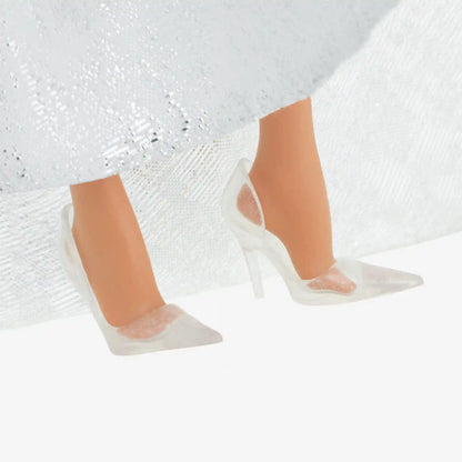 2021 Holiday Barbie Doll, Brunette Curly Hair