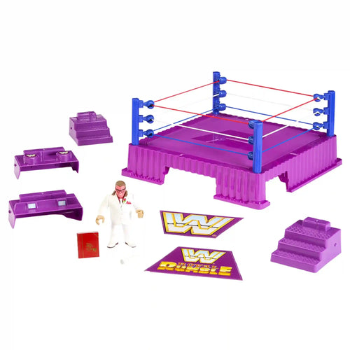 WWE Official Retro Collection Royal Rumble Ring and Brother Love Figure