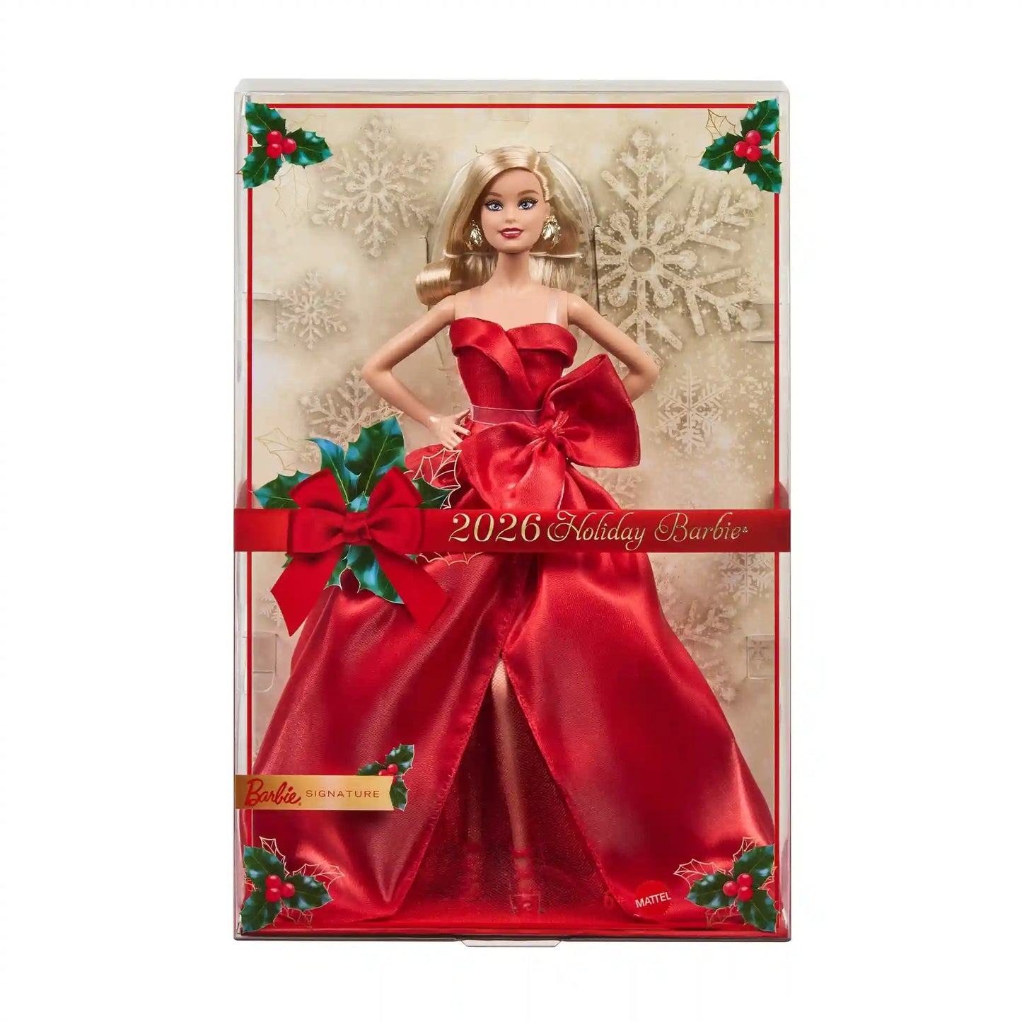 Barbie Signature 2026 Holiday Barbie Doll with Blonde Hair
