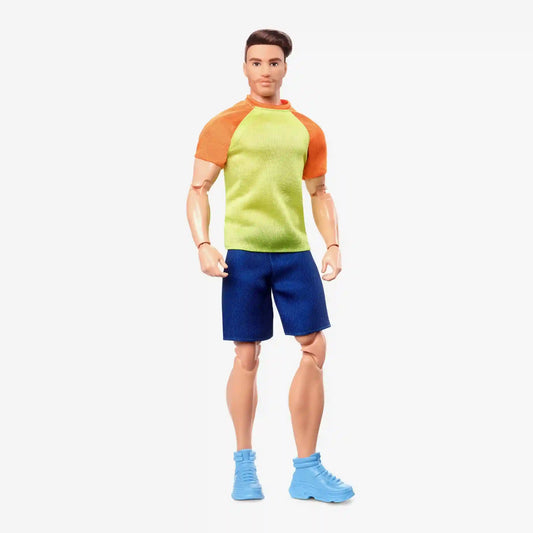 Barbie Looks Ken Doll (Buff Body, Curly Brunette Hair)