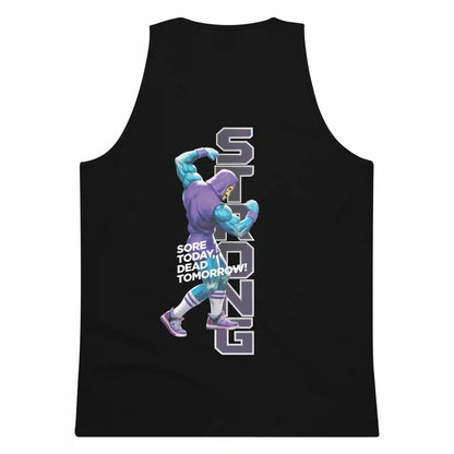 Masters of the Universe Gym Bro Skeletor Strong Black Tank Top