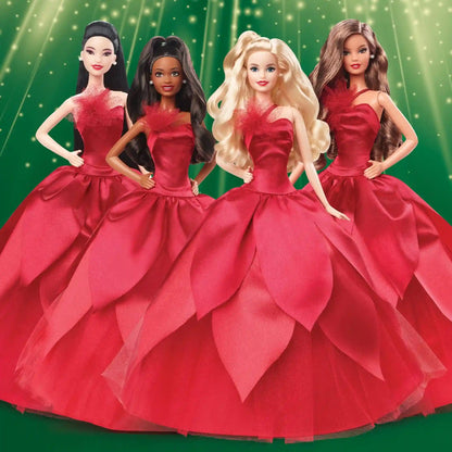 2022 Holiday Barbie Doll, Blonde Hair