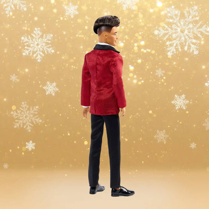Barbie Signature 2026 Holiday Ken Doll with Black Hair