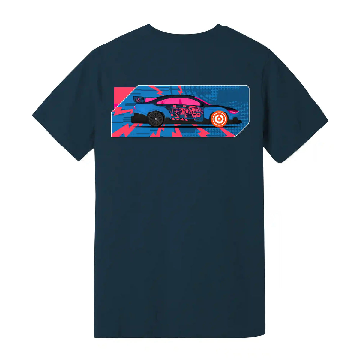 Hot Wheels x Mercedes Benz Embroidered Navy T-Shirt