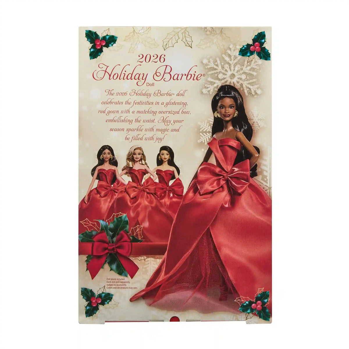 Barbie Signature 2026 Holiday Barbie Doll with Black Hair