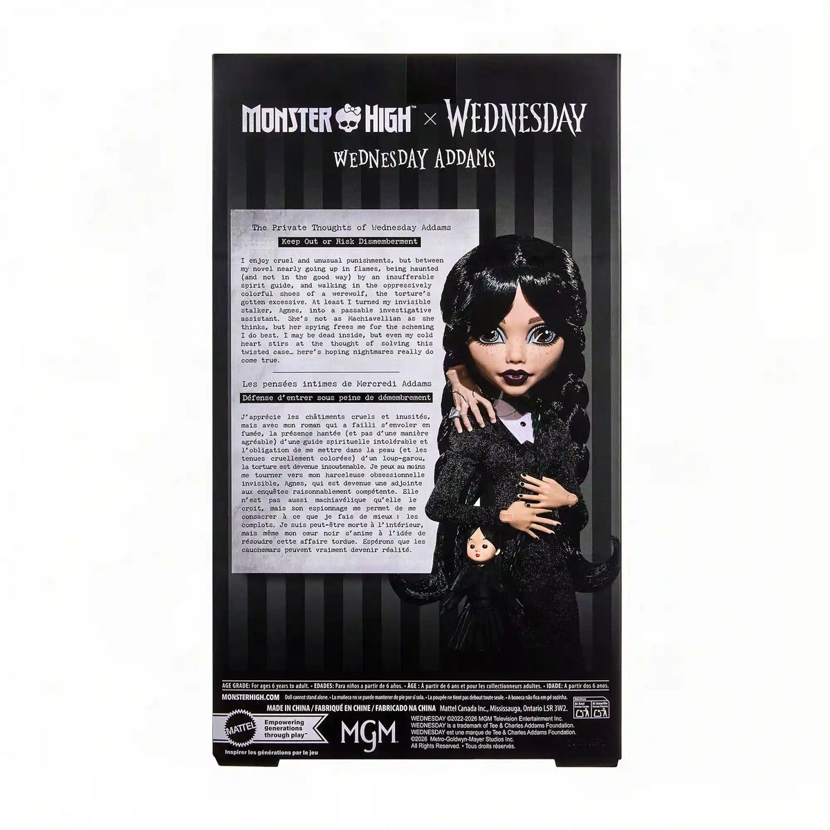 Monster High Wednesday Series Wednesday Addams Doll