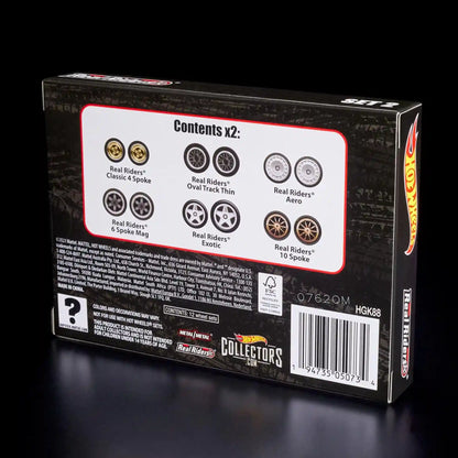 Hot Wheels RLC Exclusive Real Riders Wheels Pack - Set 2