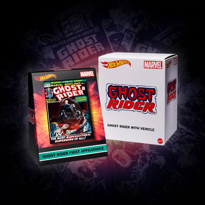 Hot Wheels MARVEL Ghost Rider Motorcycle & Figure Collectible