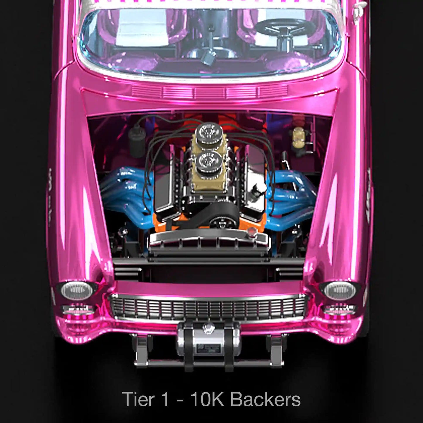 Hot Wheels RLC Exclusive 1:18 Scale ‘55 Chevy Bel Air Gasser “Candy Striper” - Crowdfund