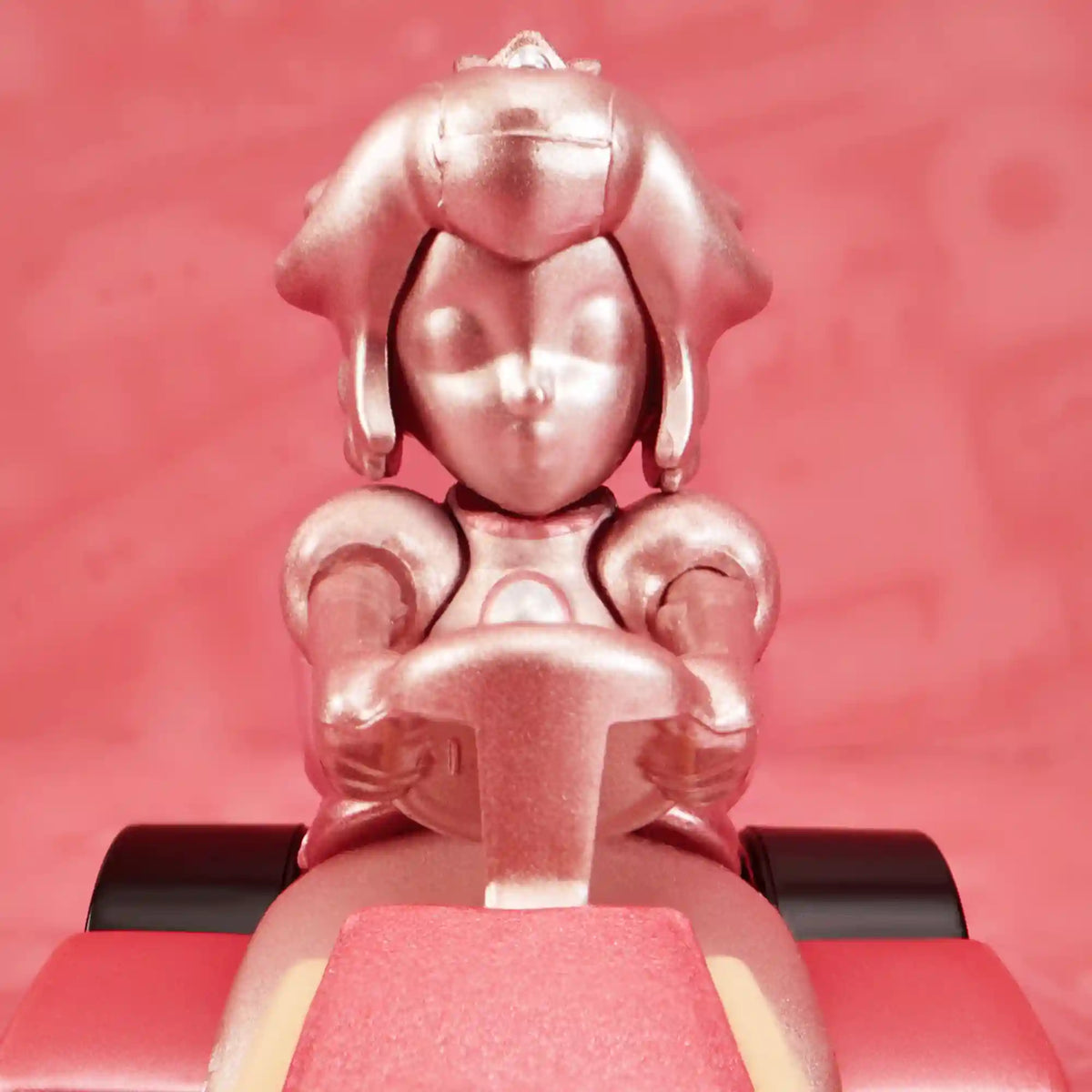 Hot Wheels Mario Kart Pink Gold Peach Collectible Vehicle
