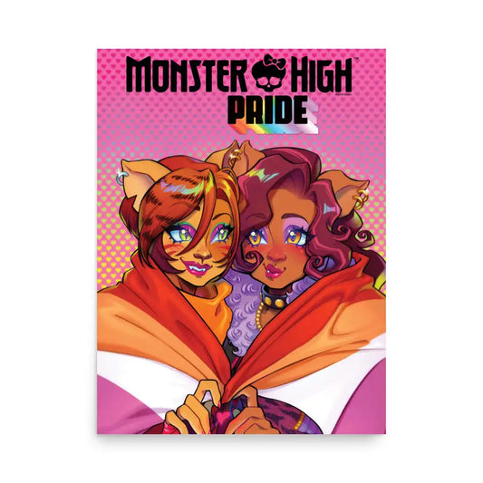 Monster High Pride Toralei & Clawdeen Pink Poster