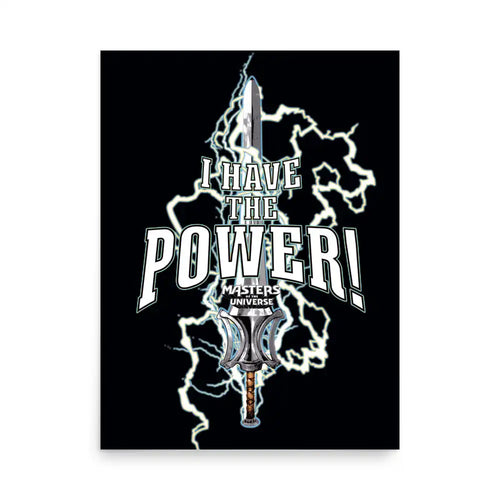 Masters of the Universe Movie I Have the Power Black Poster