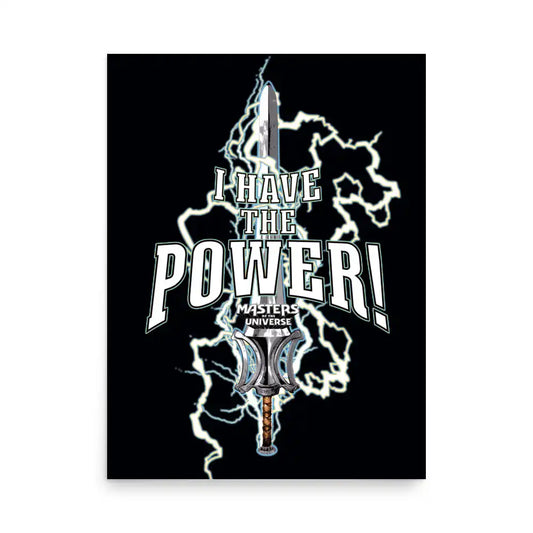 Masters of the Universe Movie I Have the Power Black Poster
