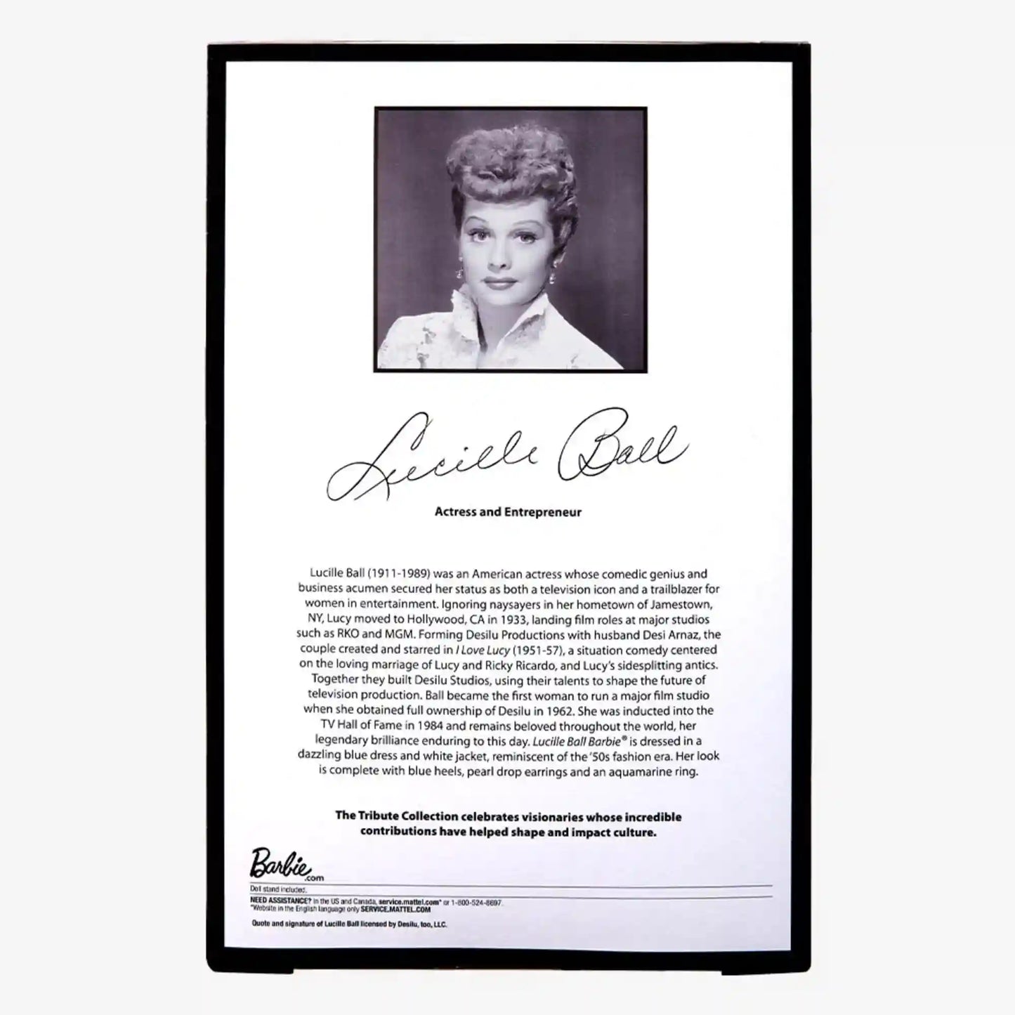 Lucille Ball Barbie Tribute Collection Doll