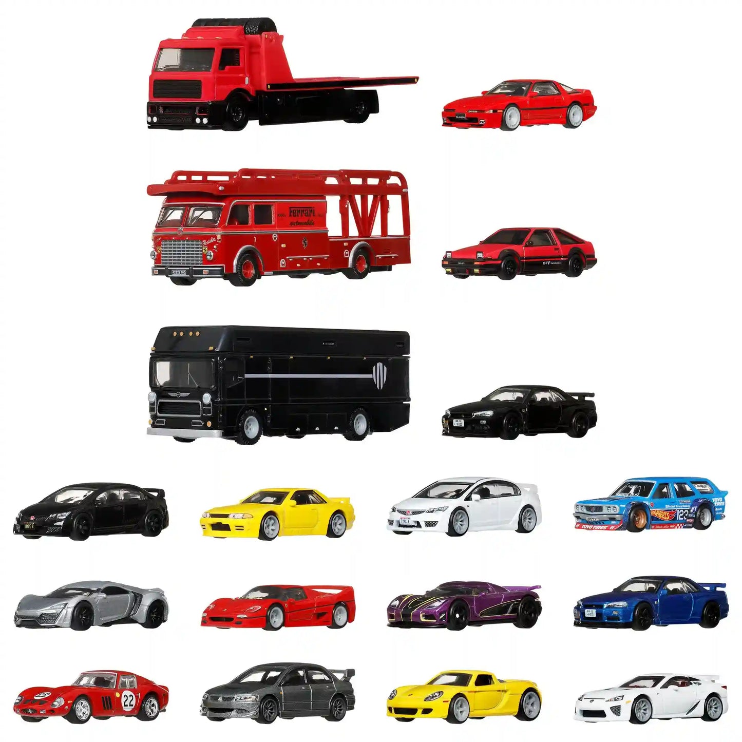 Hot Wheels Car Culture & Team Transport Factory Set 1 of 4