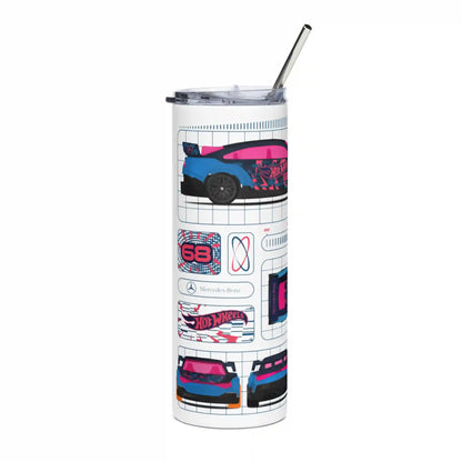 Hot Wheels x Mercedes Benz White Tumbler