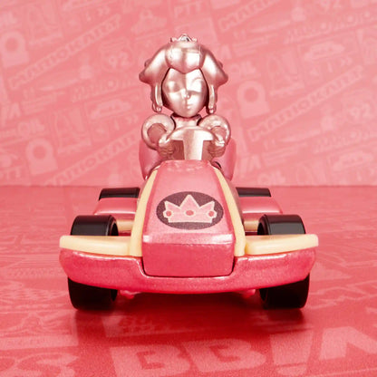 Hot Wheels Mario Kart Pink Gold Peach Collectible Vehicle