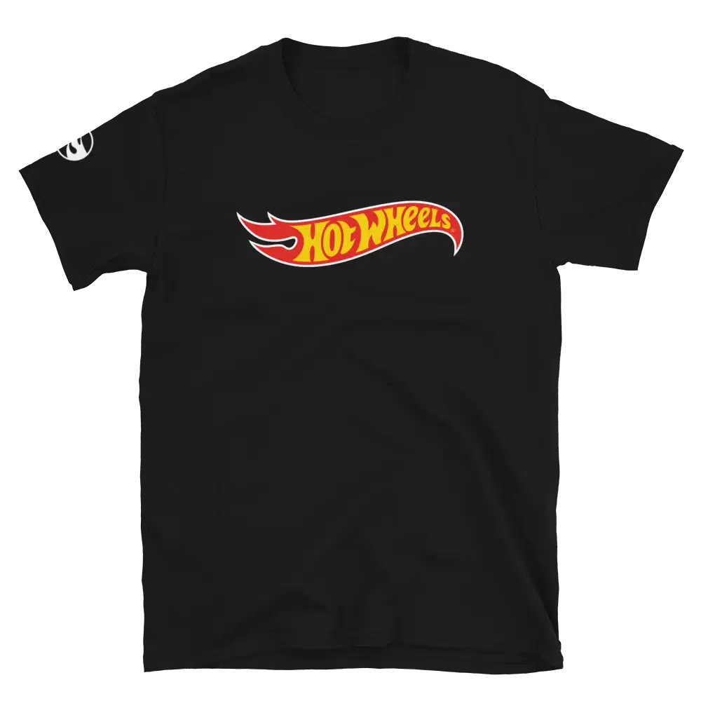 Hot Wheels Core Logo Short-Sleeve Black Unisex T-Shirt