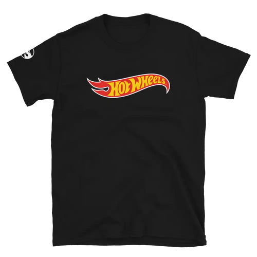 Hot Wheels Core Logo Short-Sleeve Black Unisex T-Shirt