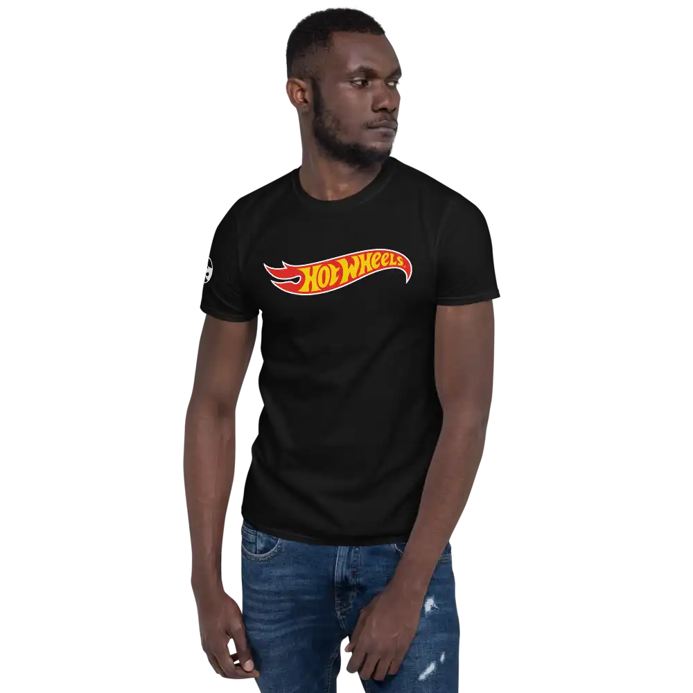 Hot Wheels Core Logo Short-Sleeve Black Unisex T-Shirt