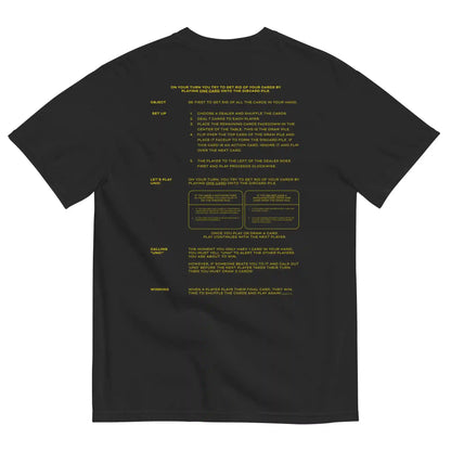UNO Social Club Rules Black T-shirt