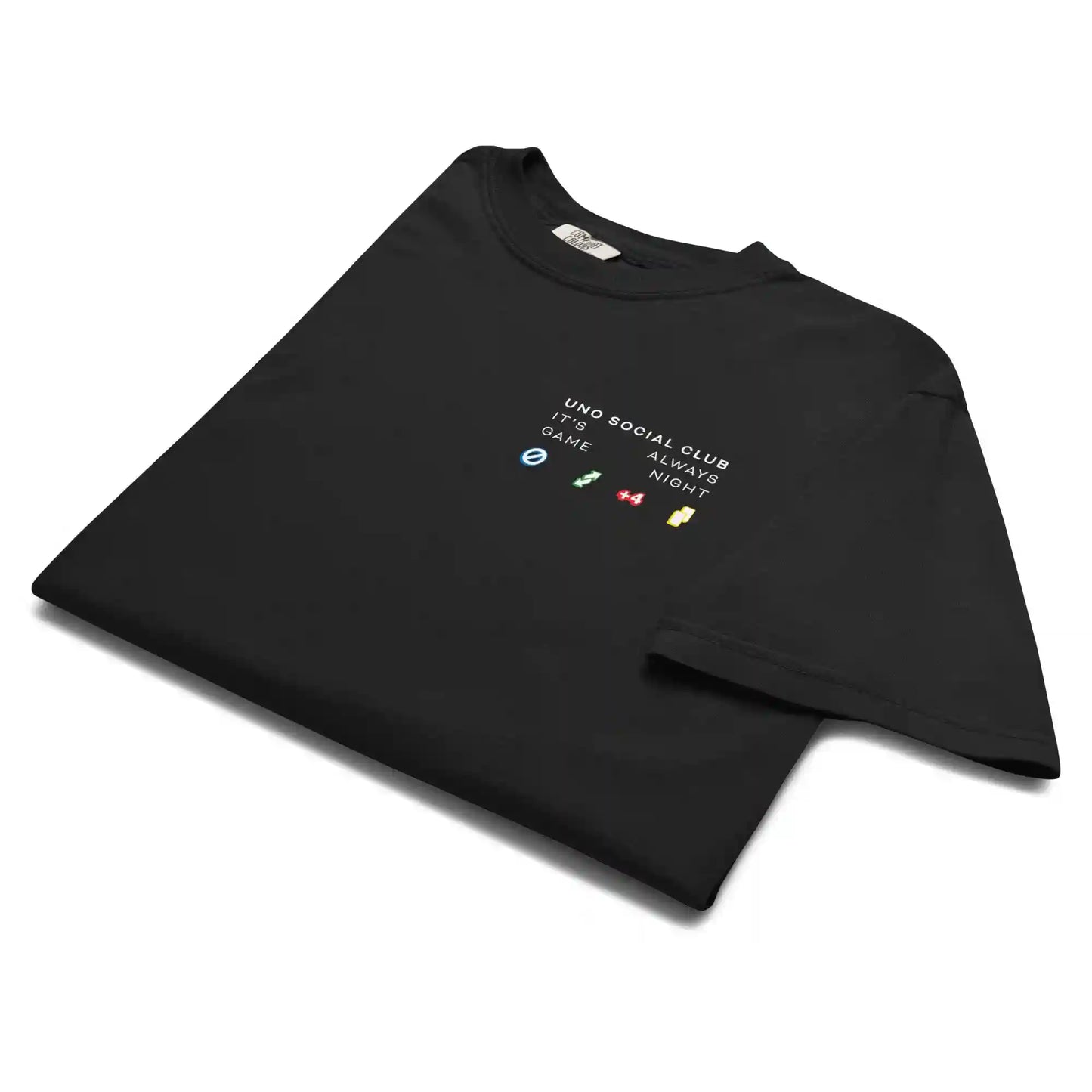 UNO Social Club Rules Black T-shirt