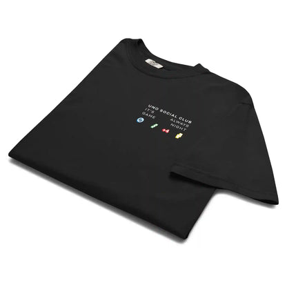 UNO Social Club Rules Black T-shirt