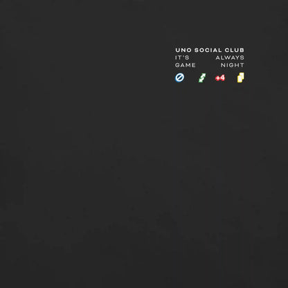 UNO Social Club Rules Black T-shirt