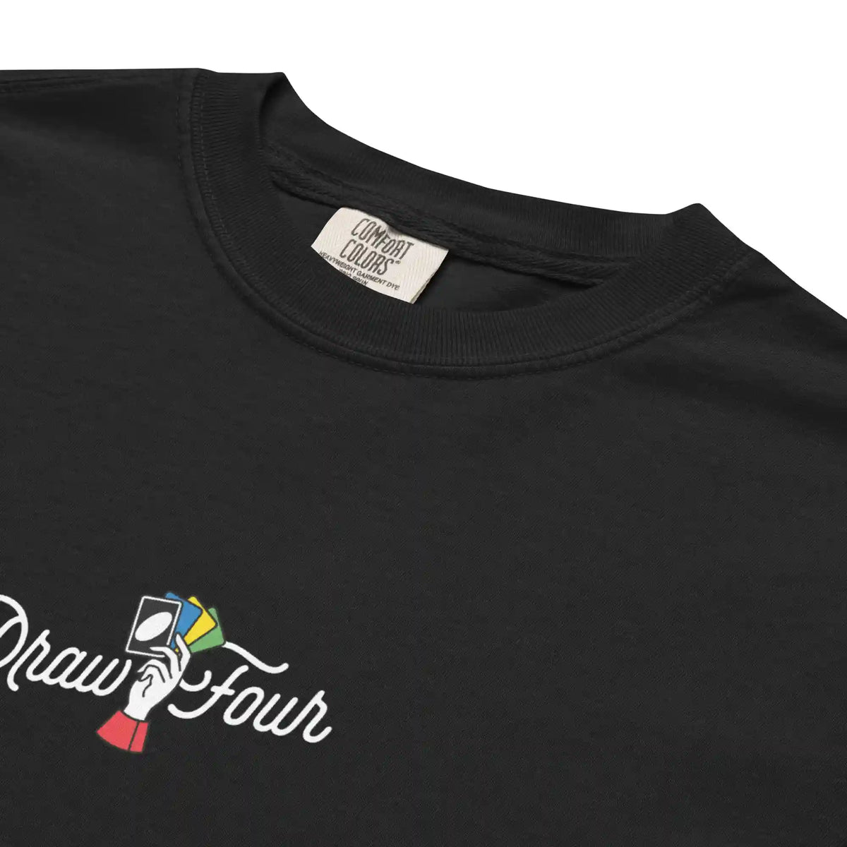 UNO Social Club Draw Four Black T-shirt