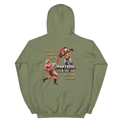 Masters of the Universe Still Plays with Action Figures Green Hoodie