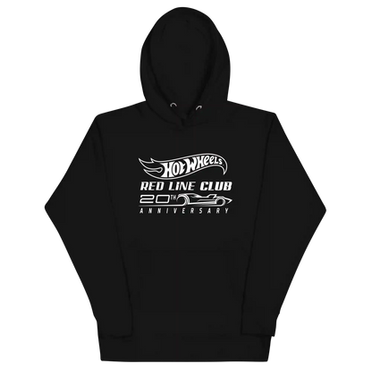 Hot Wheels® Red Line Club® 20th Anniversary Silhouette Logo Black Hoodie