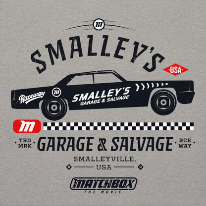 Matchbox The Movie Smalley's Garage & Salvage Gray Hoodie