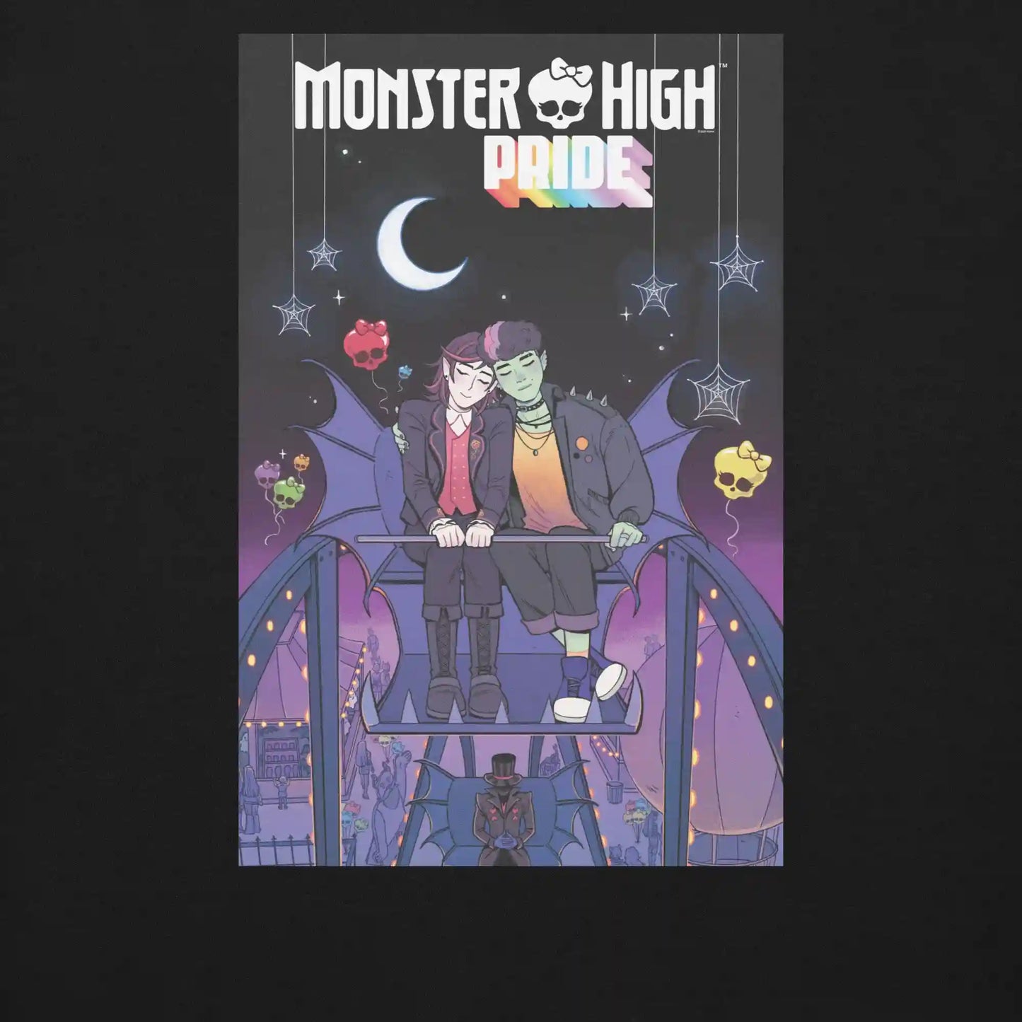 Monster High Pride Kieran & Spelldon Black Sweatshirt